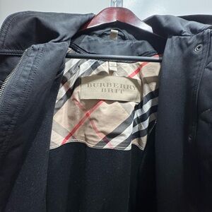 Burberry Brit Black Trench Coat for Women Rainproof